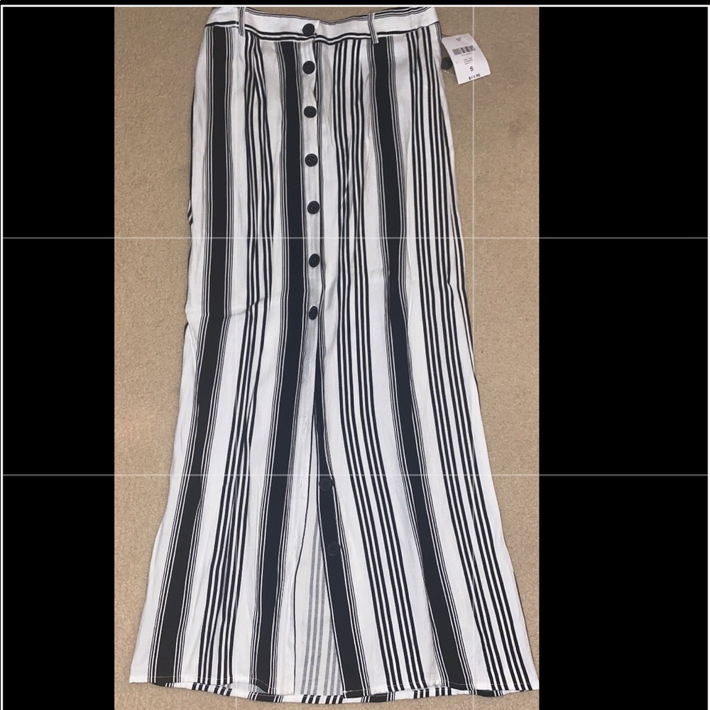 Striped ankle skirt (brand new)